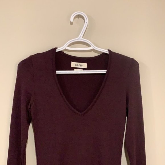 Aritzia TNA Maroon Sweater Dress - Women’s Size Extra Small - Picture 4 of 7